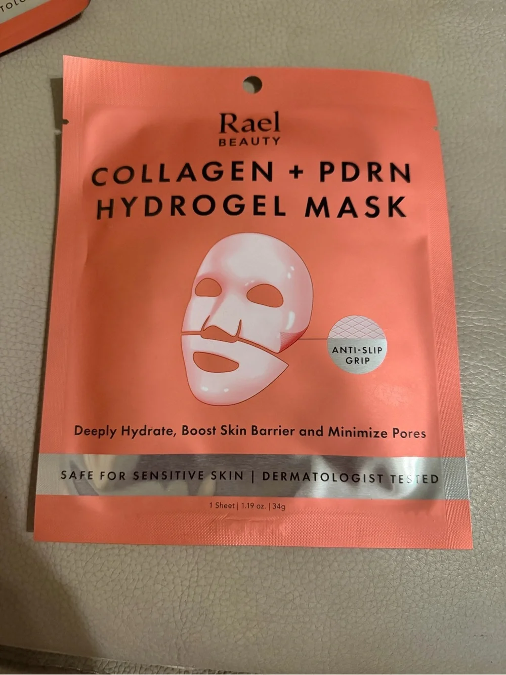 Rare Beauty Collagen + PDRN Hydrogel Mask - Coral